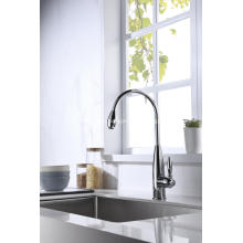 Chrome Finish Deck Mounted Single Lever Kitchen Faucets